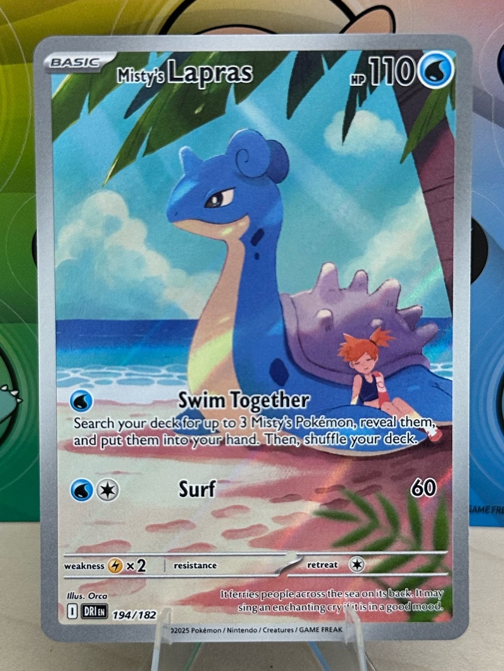 Pokémon TCG Misty's Lapras - 194/182 - SV10: Destined Rivals (DRI) Mint/NM